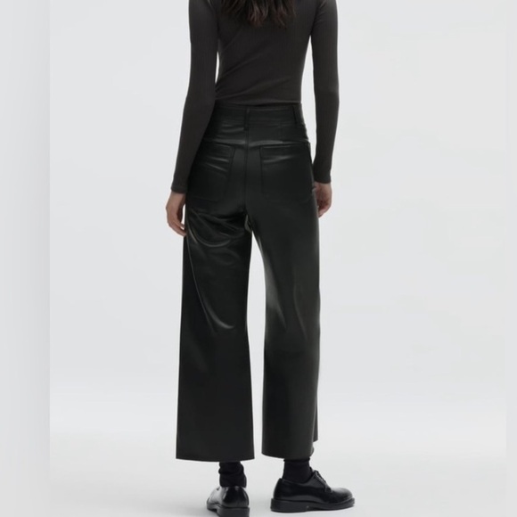 Zara The Marine Straight Faux Leather Pants US Size O - Picture 4 of 9